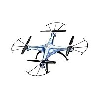 syma x5hw 2.4g 4ch rc quadrocopter drone (0.3mp camera hd, sans fil fpv echtzeitübertragung, high-hold, 360° 3d flips eversion, headless-modus, construit en 6-axes gyro, Éclairage led ) bleu