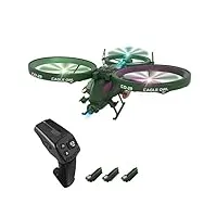 goolsky drone télécommandé drone télécommandé 2,4 ghz décollage en un clic atterrissage/stabilisation du gyroscope/orientation automatique/retournement/avec lumières led