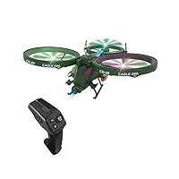 goolsky drone télécommandé drone télécommandé 2,4 ghz décollage en un clic atterrissage/stabilisation du gyroscope/orientation automatique/retournement/avec lumières led